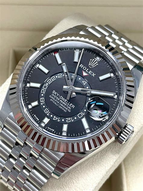 rolex black sky dweller|Rolex Sky-Dweller in stock.